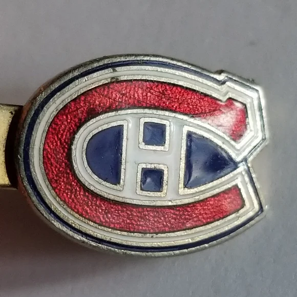 Vintage Montreal Canadiens tie clip National Hockey League Canada mens NHL - Picture 5 of 9